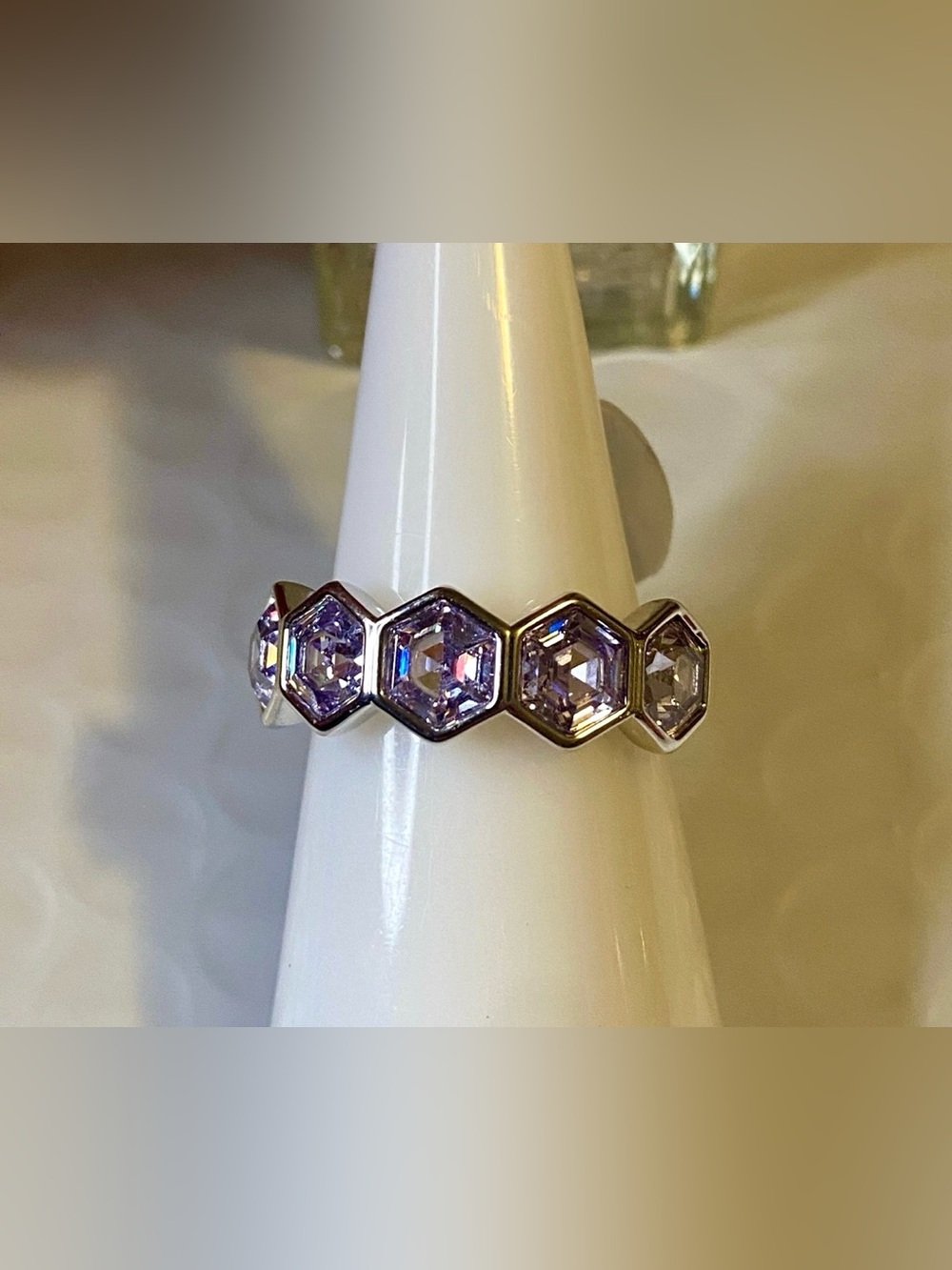 Bomb Party Lavender Topaz CZ Ring